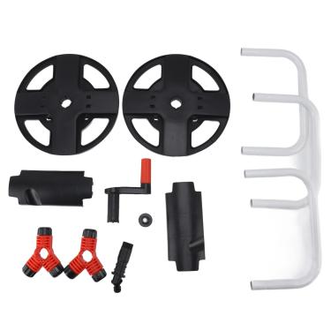 Imagem de QANYEGN Carrinho de carretel de mangueira de jardim, suporte portátil de carretel de mangueira abs, suportes de rack de armazenamento de tubulação de água para lavagem de carro de