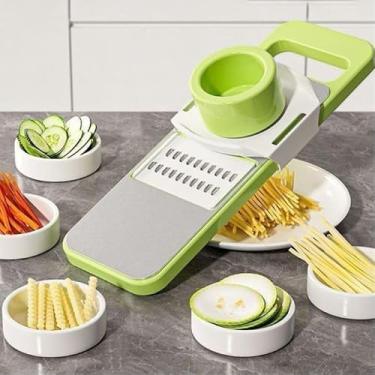 Imagem de Ralador E Picador De Legumes Profissional 5 Em 1, Descascador De Alimentos Para Cozinha