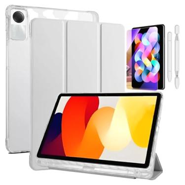 Imagem de Capa Para Xiaomi Redmi Pad Se 11/ Caneta/Película,Suporte para Caneta, Tampa Magnética e Suporte Integrado,com Função de Acordar/Aativar (cinza)