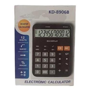 Imagem de Calculadora Eletrônica Aiker KD-8906B MJS-006 com Visor de 12 Dígitos