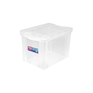 Imagem de Caixa Organizadora Multiuso, 100 Litros, PVC e Poliéster, 59x41x39cm, para Closets e Guarda-roupas