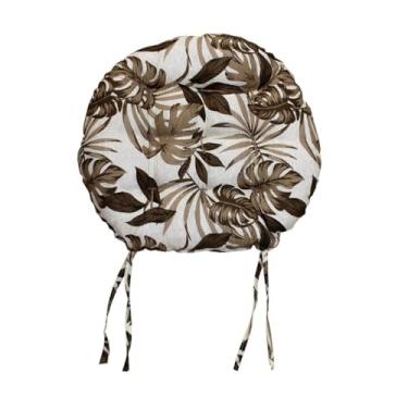 Imagem de Almofada Futon Redonda Estampada 40x40 cm para Cadeira Assento Decorativo Confortável para Sala Cozinha e Escritório (COLOR 2)