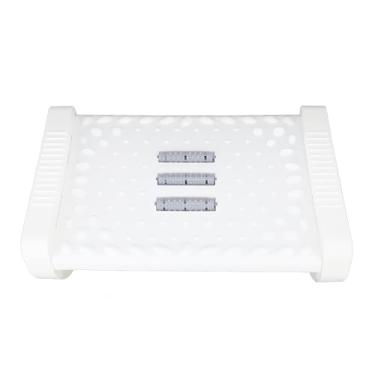 Imagem de Banqueta para Pés Com Rolos de Massagem Banqueta de Enfermagem para Pés de Balanço Rocker Balance Board Design Ergonômico, Descanso para Os Pés Sob a Mesa para Suporte de Postura