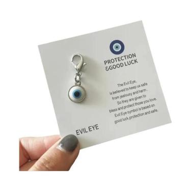 Imagem de Pingente De Chaveiro Olho Grego Azul Proteção De Boa Sorte Presente Ex