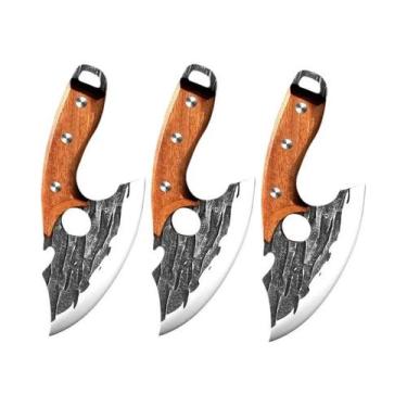 Imagem de Conjunto De Facas De Cozinha Em Aço Inoxidável Forjadas À Mão, Faca De