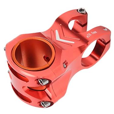 Imagem de aqxreight Haste de Guiador de Bicicleta de Alumínio CANSUCC - Ajuste Universal para Substituição de Haste Leve de Guidão de 31,8 Mm e 35 Mm (S50 vermelho)