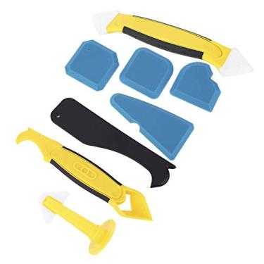Imagem de Generic Raspador de Selante de Silicone Ferramenta Manual Eficiente para Entusiastas de DIY Doméstico 8 Peças Espátula de Silicone de Plástico para Embelezar e Vedar Rachaduras