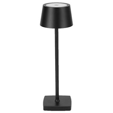 Imagem de Hyuduo Luminária de Mesa Led Com Controle de Toque, Lâmpada de Mesa Usb Com Escurecimento Contínuo, Luz Branca Quente para Sala de Estar, Quarto, Escritório, Estudo (BLACK)