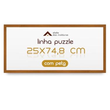 Imagem de Moldura para Quebra Cabeça Grow Puzzle 500 Peças 25x74,8 com Proteção Petg (Branco)