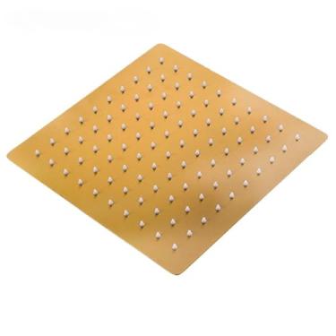 Imagem de Ducha Inox Chuveiro 30x30 Cm Cano 40 Cm Slim(só a ducha dourada)