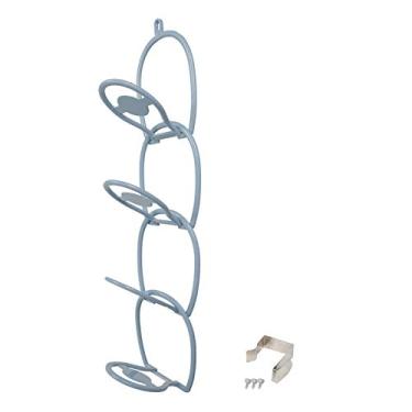 Imagem de Ganchos de parede Ainoli Varanda roupas dobráveis ​​de parede Chapéu lenço Toalha cabide suporte (Azul)