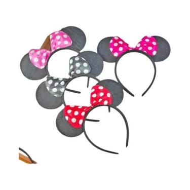 Imagem de Conjunto De 12 Tiara De Mickey E Minnie Com Lantejoulas Para Festas De