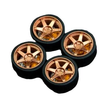 Imagem de Rodas De Resina Em Escala 1:64 Com Pneus De Borracha Para Hot Wheels M