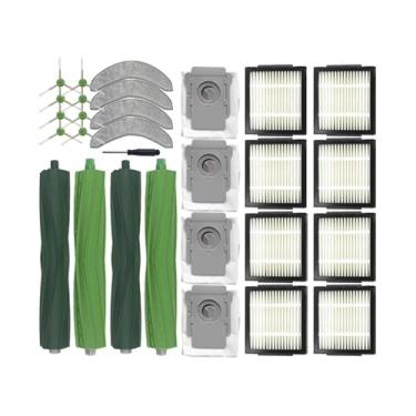 Imagem de Compatível com Roomba Combo J7 + J9 + Peças de reposição Vassoura Aspirador de pó Escova lateral principal Saco de pó Filtro Hepa Acessórios de pano(23)