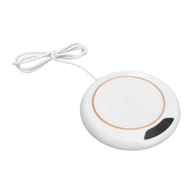 Imagem de Dioche Aquecedor de Copo Elétrico Inteligente, Temperatura Ajustável, Placa de Aquecimento Rápido para café, chá, Leite, Escritório, Casa, Abs (Branca)
