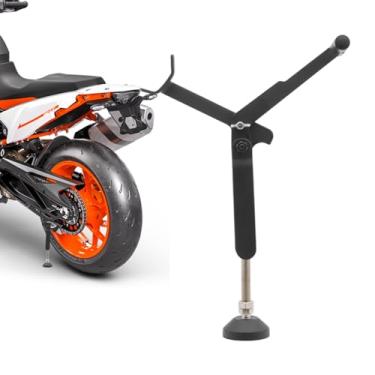 Imagem de Cavalete Traseiro Para Moto | Estrutura Portátil Para Roda Traseira | Elevadores para Motos | Para Estacionamento Reparação Manutenção e Limpeza de Motas e Bicicletas