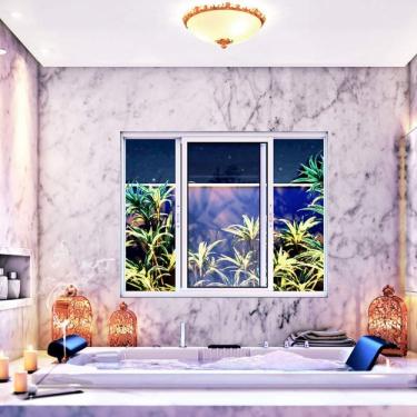 Imagem de Janela de Correr Alumínio Lateral 3 Folhas Móveis Lucasa Eccellente 120cmx200cm Branco