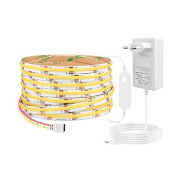 Imagem de Fita De Luz LED COB CCT Inteligente WiFi 24V 3M 5M Regulável Funciona 