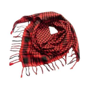 Imagem de Lenço Tático Unissex Keffiyeh Shemagh Para Proteção De Cabeça E Pescoç