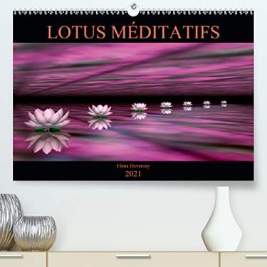 Imagem de LOTUS MÉDITATIFS (Premium, hochwertiger DIN A2 Wandkalender 2021, Kunstdruck in Hochglanz): La beauté des fleurs de lotus dans un environnement coloré et épuré (Calendrier mensuel, 14 Pages)