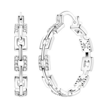 Imagem de Brinco original 925 prata esterlina cereja arco pendientes para mulher