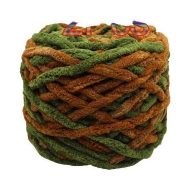 Imagem de Fio De Poliéster Macio E Grosso (2 Peças) Para Tricô Manual, Crochê, C