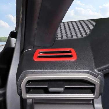 Imagem de Aunginsy Acabamento da tampa da saída de ar lateral do painel compatível com Toyota Tacoma 2024+ e 4Runner 2025+, painel superior do painel do painel superior do painel de ar condicionado para