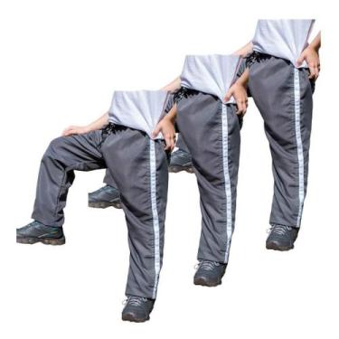 Imagem de Kit 3 Calças Masculina Infantil Tactel Agasalho Inverno 071 - J94, 3 c