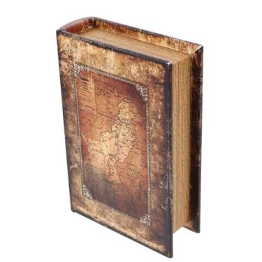 Imagem de Livros Decorativos Falsos | Livros Antigos De Decoração,Caixa de Armazenamento Vintage para Exposição em Mesas de Centro e Estantes de Sala