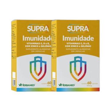 Imagem de Kit 2x Vitamina Supra Imunidade 60 cps - HERBAMED
