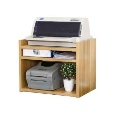 Imagem de KEG801302 Prateleira de impressora simples de escritório, organizador de mesa, suporte de arquivos, mesa de impressora multicamadas
