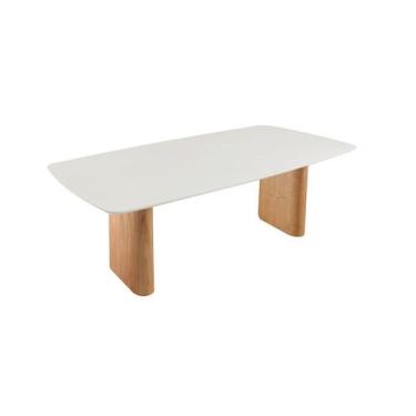 Imagem de Mesa de Jantar Laminada Vidro Grécia 2,0x1,0m Requinte Salas