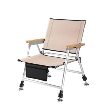 Imagem de Cadeira de pesca, cadeira reclinável dobrável, portátil, leve, reclinável, cadeira de pesca, almofada removível, cadeira de campismo (C)