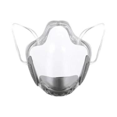 Imagem de Máscara Protetora Reutilizável Transparente Antiembaçante Para Ciclism
