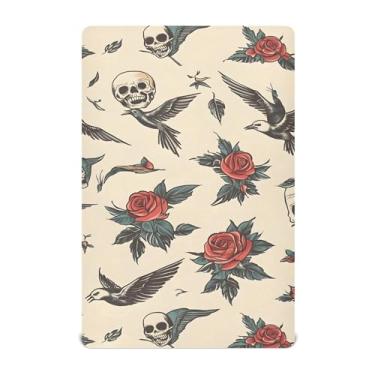 Imagem de xigua Lençol de berço vintage para meninas e meninos, macio e respirável, adequado para berço padrão e cama infantil 71 x 132 cm