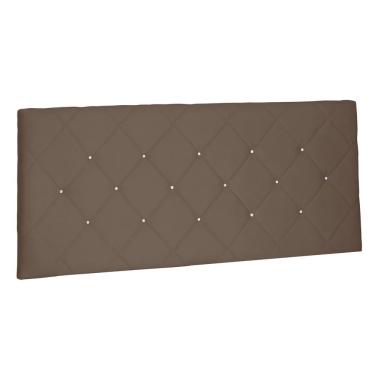 Imagem de Cabeceira Painel Estofada Cama Box Casal Queen Tânia 160cm Suede Caramelo - Desk Design