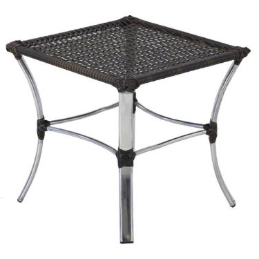 Imagem de Mesa De Centro Garden Em Alumínio E Fibra Trama Original Pedra Ferro