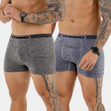 Imagem de Kit 2 Cuecas Boxer Duomo Masculina Conforto, Ajuste Anatômico e Estilo