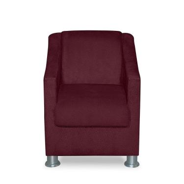 Imagem de Mini Poltrona Cadeira Infantil Tilla De Criança Suede Bordô