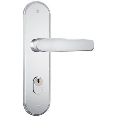 Imagem de Fechadura Genoa 1601-09 Espelho Largo Em Inox Para Exterior - 33562 - Stam