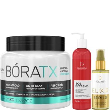Imagem de Borabella Bóratx 1kg + SOS Extreme 240ml + Óleo Elixir 60ml