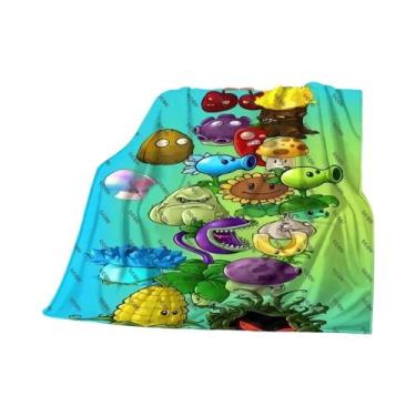 Imagem de Cobertor Estampado P-Plants Vs Z-Zombi De Estilo Contemporâneo, Presen