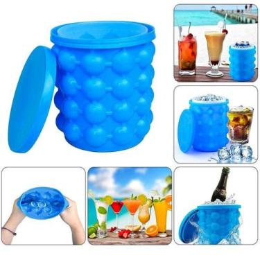 Imagem de Balde Forma Gelo Cerveja Baldinho Silicone Colocar Fer Ice - Western H