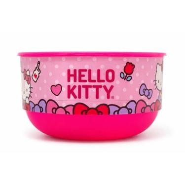 Imagem de Tigela Bowl Pratinho Infantil 550ml Alimentação Hello Kitty - - Potte,