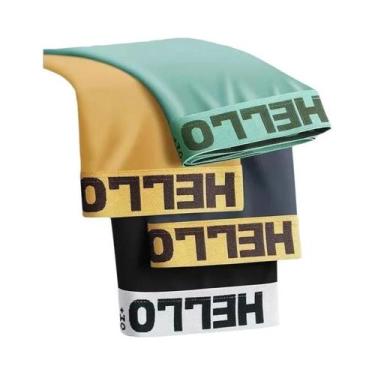 Imagem de Cuecas Boxer Masculinas De Seda Gelada 4 Peças Respiráveis Finas Sensu