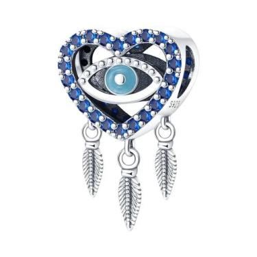 Imagem de Berloques De Prata 925 Olho Do Diabo Femininos Para Pulseiras Qikaola 