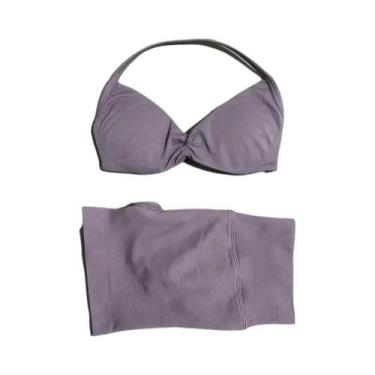 Imagem de Conjunto De Yoga Feminino De 2 Peças Com Top De Alças E Shorts Para Ac