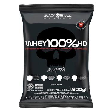 Imagem de Refil Whey 100% HD Black Skull 900g-Unissex