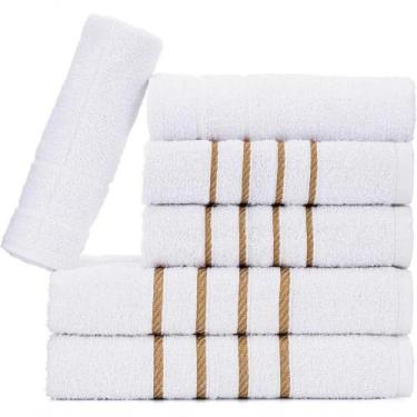 Imagem de Jogo De Toalhas 6 Pçs 2 Banho 2 Rosto 2 Piso Montreal 100% Algodão Bra