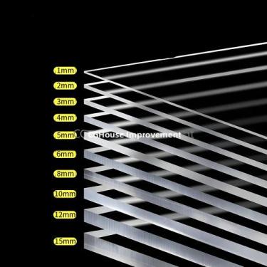 Imagem de Chapa De Acrílico Transparente Placa Plástica Transparente 1mm 2mm 3mm